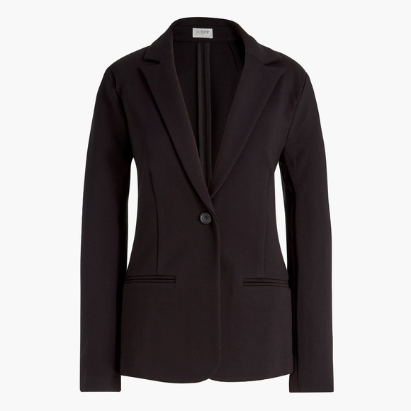 J. Crew Factory Jackets & Blazers - New JCREW Ponte Single Button Work Blazer in Black